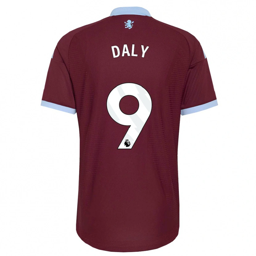 Danxen Hombre Camiseta Rachel Daly #9 Azulaciano Borgoña 1ª Equipación 2026/27 La Camisa