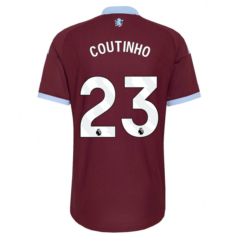 Danxen Hombre Camiseta Philippe Coutinho #23 Azulaciano Borgoña 1ª Equipación 2026/27 La Camisa