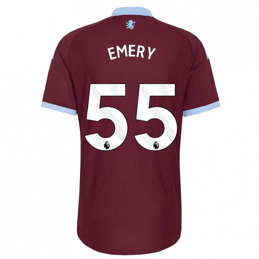 Danxen Hombre Camiseta Lander Emery #55 Azulaciano Borgoña 1ª Equipación 2026/27 La Camisa