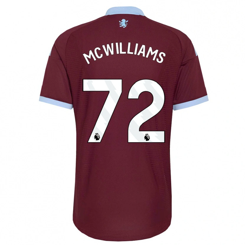 Danxen Hombre Camiseta Ashton Mcwilliams #72 Azulaciano Borgoña 1ª Equipación 2026/27 La Camisa
