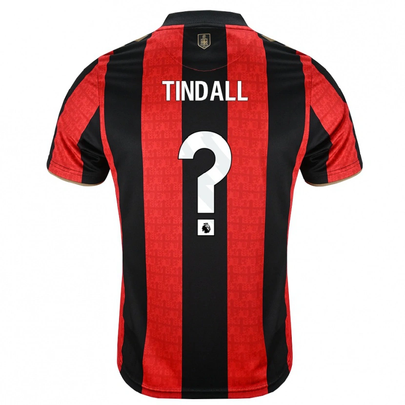 Danxen Hombre Camiseta Levi Tindall #0 Goldenrod Rojo Negro 1ª Equipación 2026/27 La Camisa