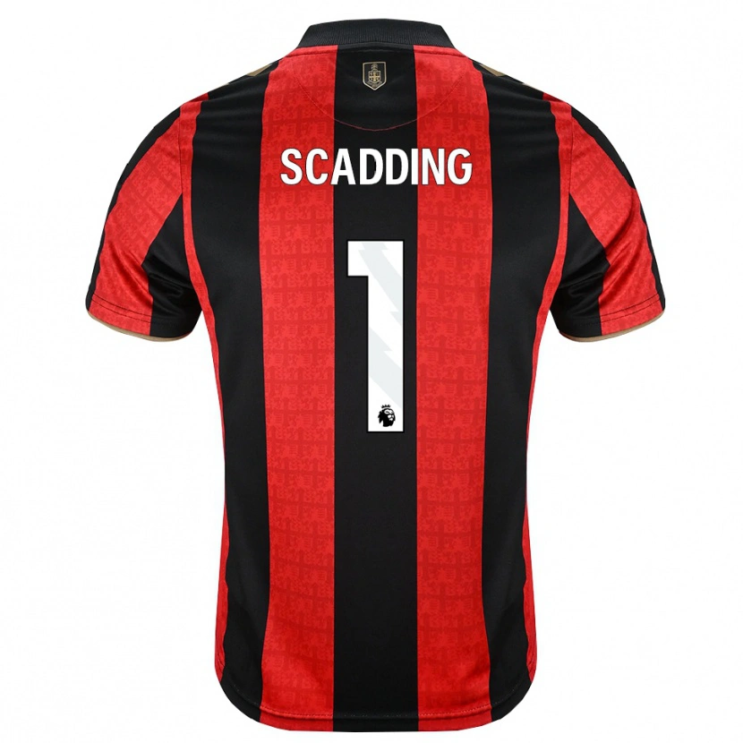 Danxen Hombre Camiseta Katie Scadding #1 Goldenrod Rojo Negro 1ª Equipación 2026/27 La Camisa