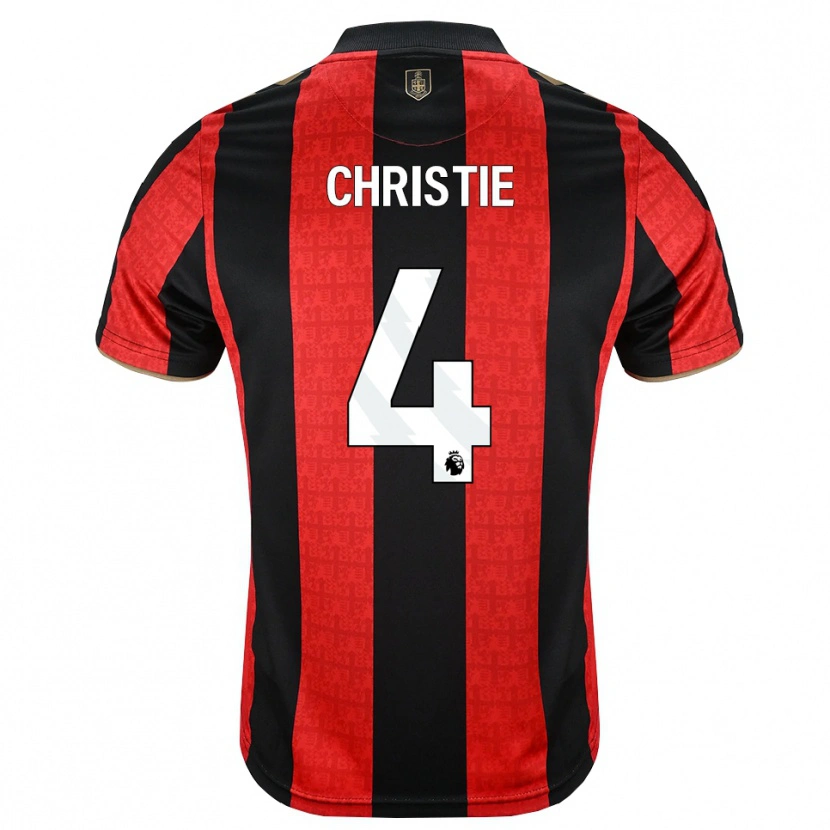 Danxen Hombre Camiseta Zac Christie #4 Goldenrod Rojo Negro 1ª Equipación 2026/27 La Camisa