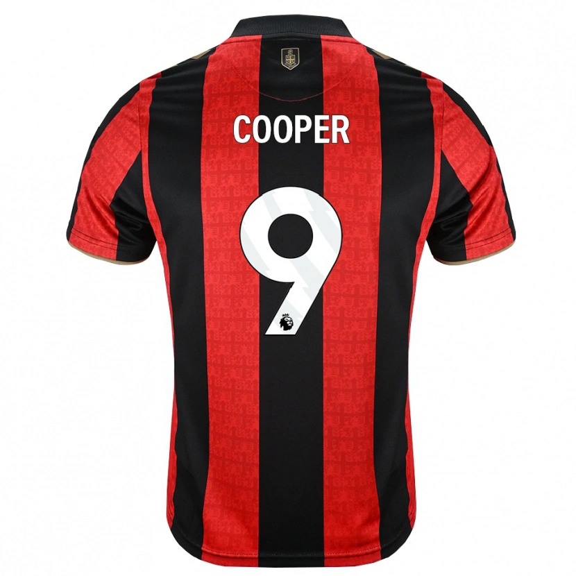 Danxen Hombre Camiseta Lucy Cooper #9 Goldenrod Rojo Negro 1ª Equipación 2026/27 La Camisa
