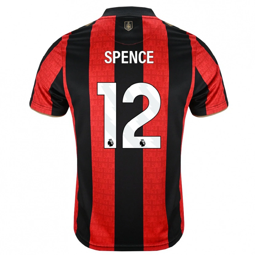 Danxen Hombre Camiseta Joe Spence #12 Goldenrod Rojo Negro 1ª Equipación 2026/27 La Camisa