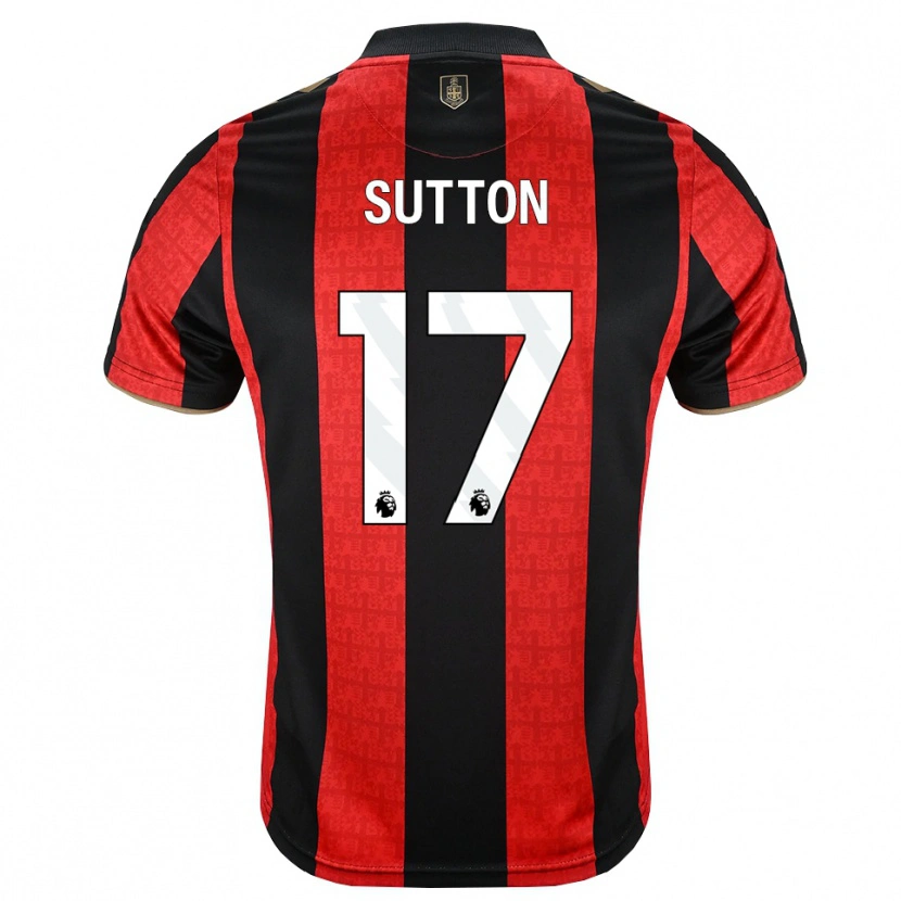 Danxen Hombre Camiseta Zach Sutton #17 Goldenrod Rojo Negro 1ª Equipación 2026/27 La Camisa