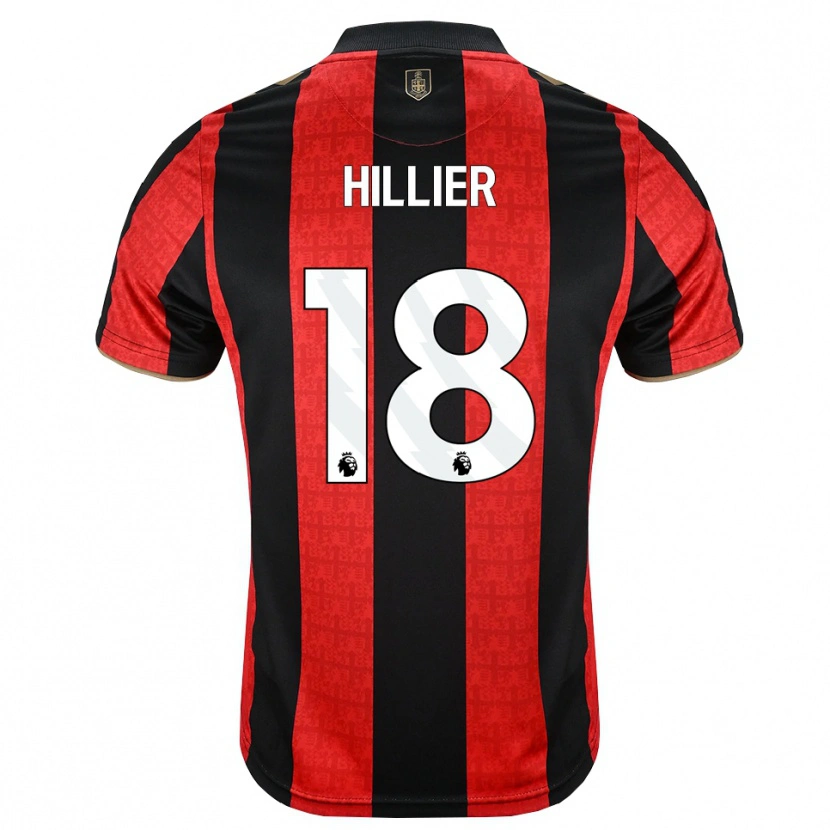 Danxen Hombre Camiseta Gemma Hillier #18 Goldenrod Rojo Negro 1ª Equipación 2026/27 La Camisa
