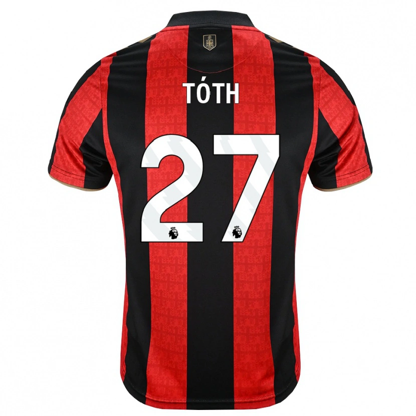 Danxen Hombre Camiseta Alex Tóth #27 Goldenrod Rojo Negro 1ª Equipación 2026/27 La Camisa