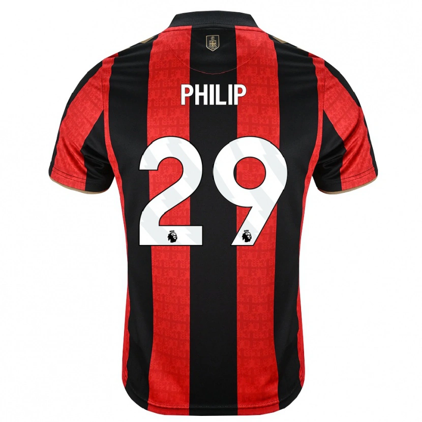Danxen Hombre Camiseta Philip Billing #29 Goldenrod Rojo Negro 1ª Equipación 2026/27 La Camisa