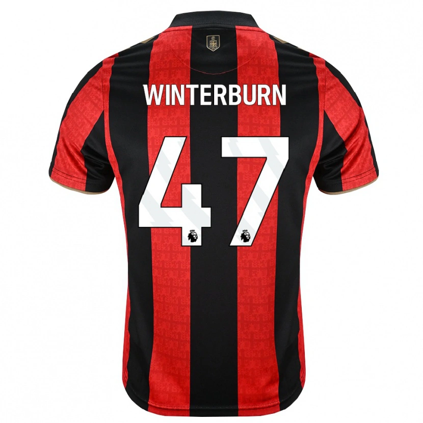 Danxen Hombre Camiseta Ben Winterburn #47 Goldenrod Rojo Negro 1ª Equipación 2026/27 La Camisa