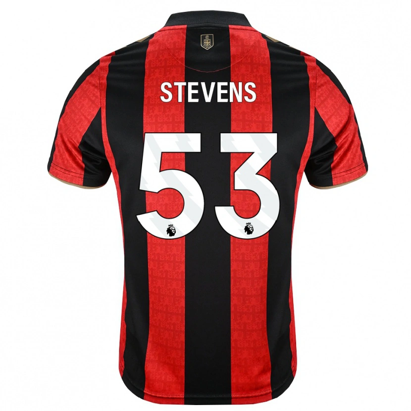 Danxen Hombre Camiseta Charlie Stevens #53 Goldenrod Rojo Negro 1ª Equipación 2026/27 La Camisa