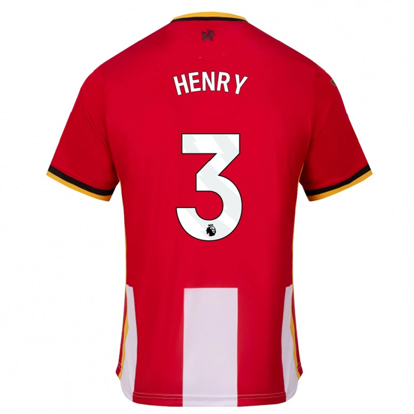 Danxen Hombre Camiseta Rico Henry #3 Amarillo Negro Rojo 1ª Equipación 2026/27 La Camisa