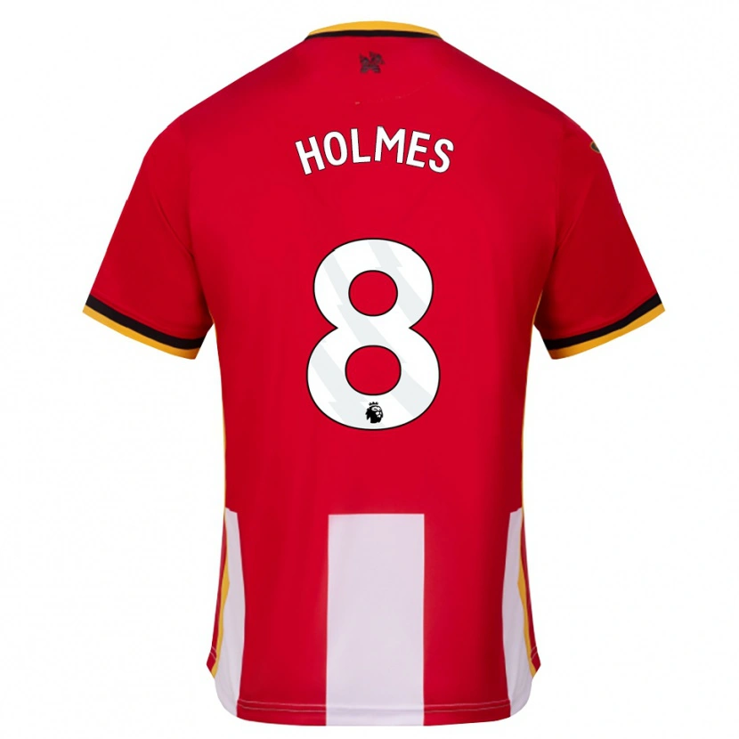 Danxen Hombre Camiseta Mollie Holmes #8 Amarillo Negro Rojo 1ª Equipación 2026/27 La Camisa