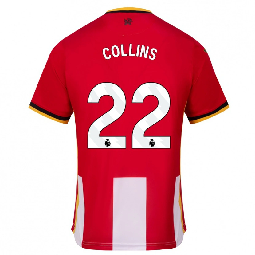 Danxen Hombre Camiseta Nathan Collins #22 Amarillo Negro Rojo 1ª Equipación 2026/27 La Camisa