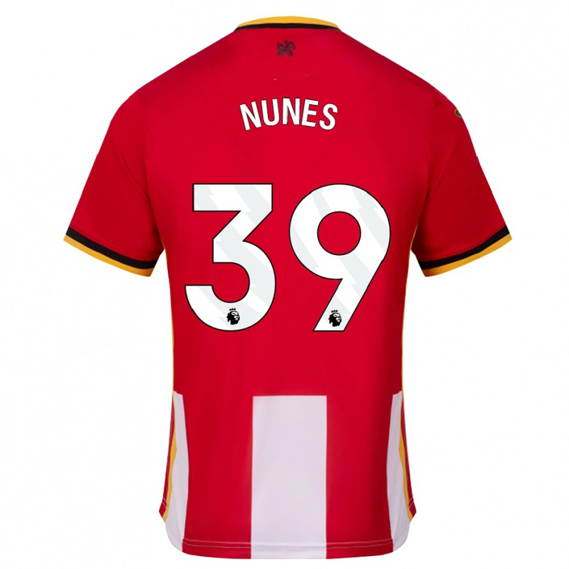Danxen Hombre Camiseta Gustavo Nunes #39 Amarillo Negro Rojo 1ª Equipación 2026/27 La Camisa