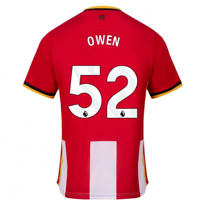 Danxen Hombre Camiseta Riley Owen #52 Amarillo Negro Rojo 1ª Equipación 2026/27 La Camisa