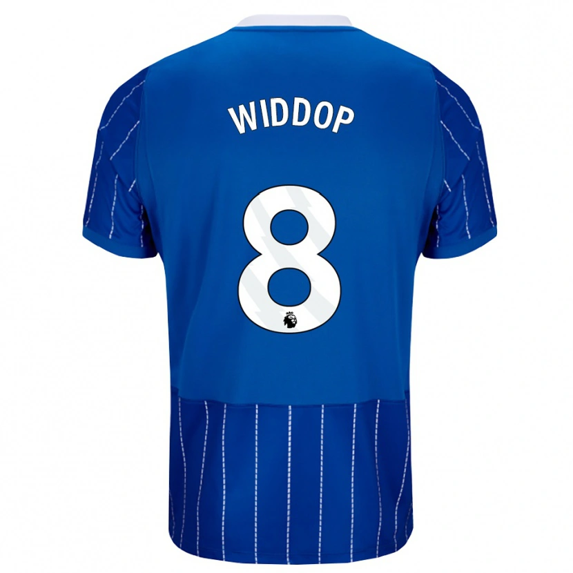 Danxen Hombre Camiseta Fraser Widdop #8 Azulmedio Blanco 1ª Equipación 2026/27 La Camisa