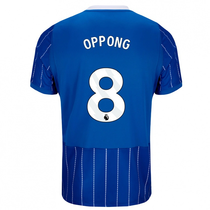Danxen Hombre Camiseta Raffaele Oppong #8 Azulmedio Blanco 1ª Equipación 2026/27 La Camisa