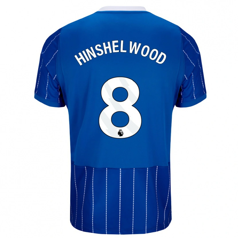 Danxen Hombre Camiseta Jack Hinshelwood #8 Azulmedio Blanco 1ª Equipación 2026/27 La Camisa
