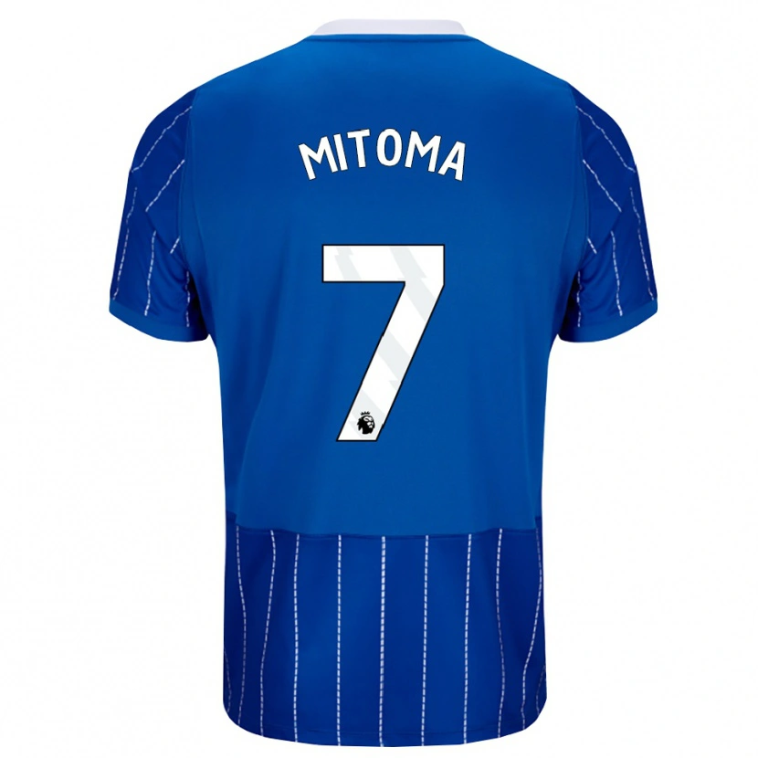 Danxen Hombre Camiseta Kaoru Mitoma #7 Azulmedio Blanco 1ª Equipación 2026/27 La Camisa