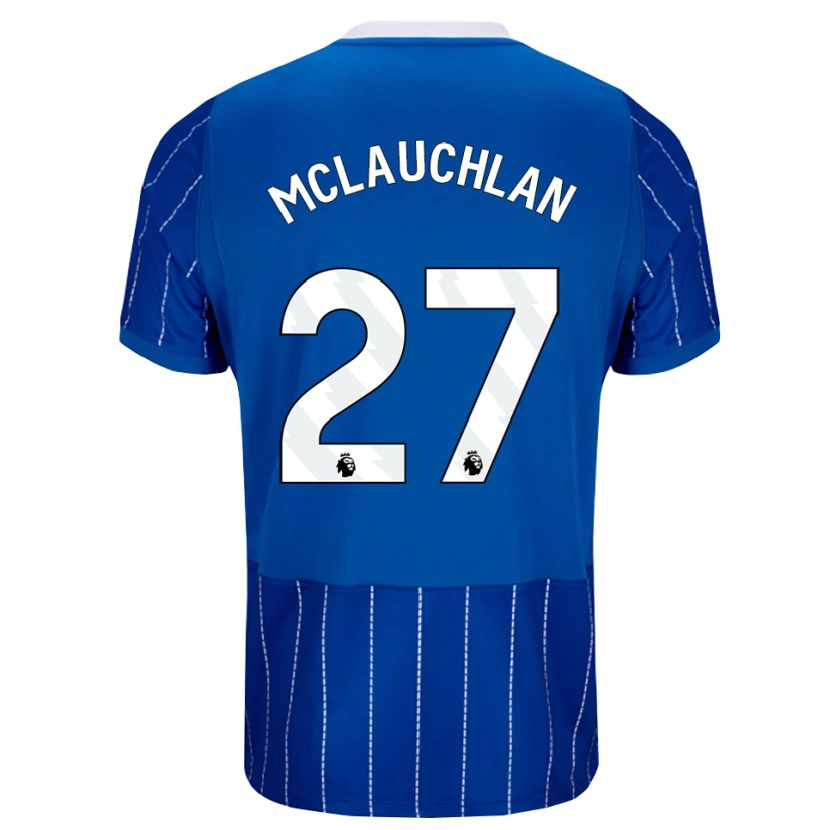 Danxen Hombre Camiseta Rachel Mclauchlan #27 Azulmedio Blanco 1ª Equipación 2026/27 La Camisa