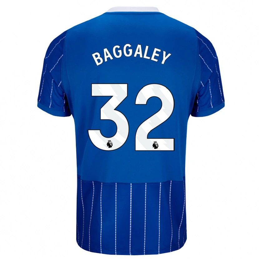 Danxen Hombre Camiseta Sophie Baggaley #32 Azulmedio Blanco 1ª Equipación 2026/27 La Camisa