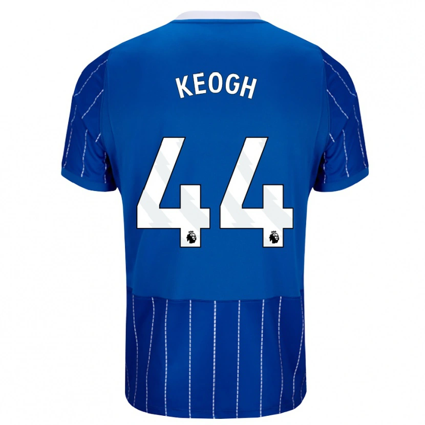 Danxen Hombre Camiseta Sean Keogh #44 Azulmedio Blanco 1ª Equipación 2026/27 La Camisa