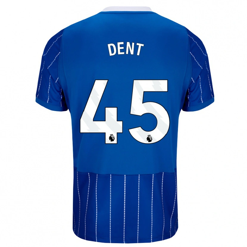 Danxen Hombre Camiseta Lily Dent #45 Azulmedio Blanco 1ª Equipación 2026/27 La Camisa