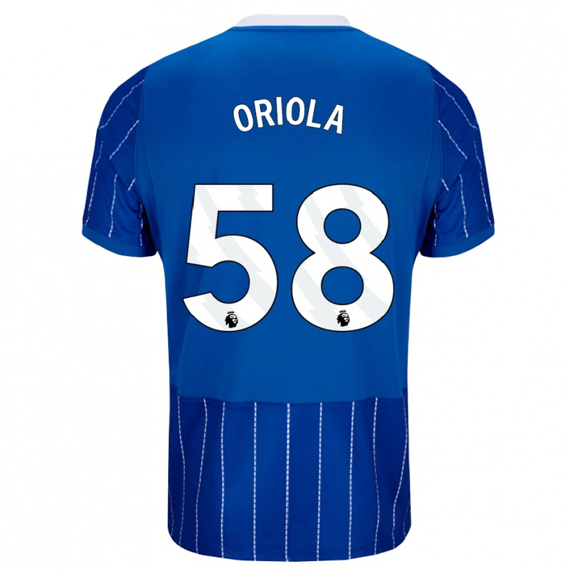 Danxen Hombre Camiseta Nehemiah Oriola #58 Azulmedio Blanco 1ª Equipación 2026/27 La Camisa