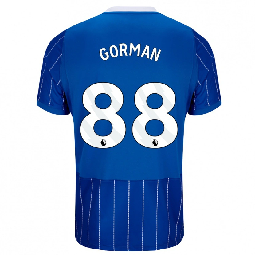 Danxen Hombre Camiseta Ronnie Gorman #88 Azulmedio Blanco 1ª Equipación 2026/27 La Camisa