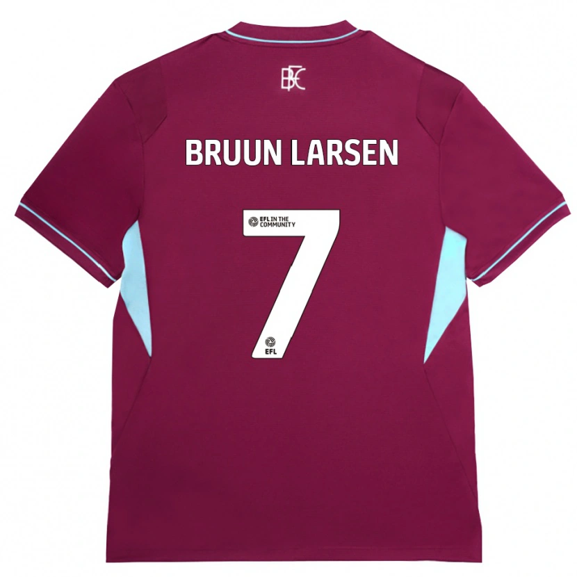 Danxen Hombre Camiseta Jacob Bruun Larsen #7 Borgoña Verde 1ª Equipación 2026/27 La Camisa