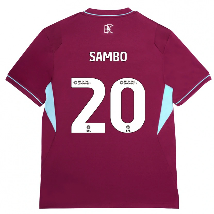 Danxen Hombre Camiseta Shurandy Sambo #20 Borgoña Verde 1ª Equipación 2026/27 La Camisa