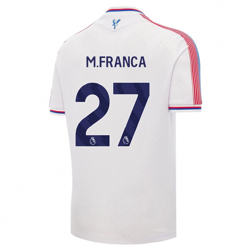 Danxen Hombre Camiseta Matheus França #27 Blanco Rojo Azul 1ª Equipación 2026/27 La Camisa