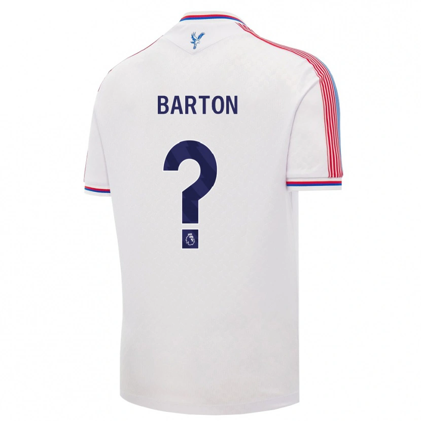 Danxen Hombre Camiseta Kalani Barton #0 Blanco Rojo Azul 1ª Equipación 2026/27 La Camisa
