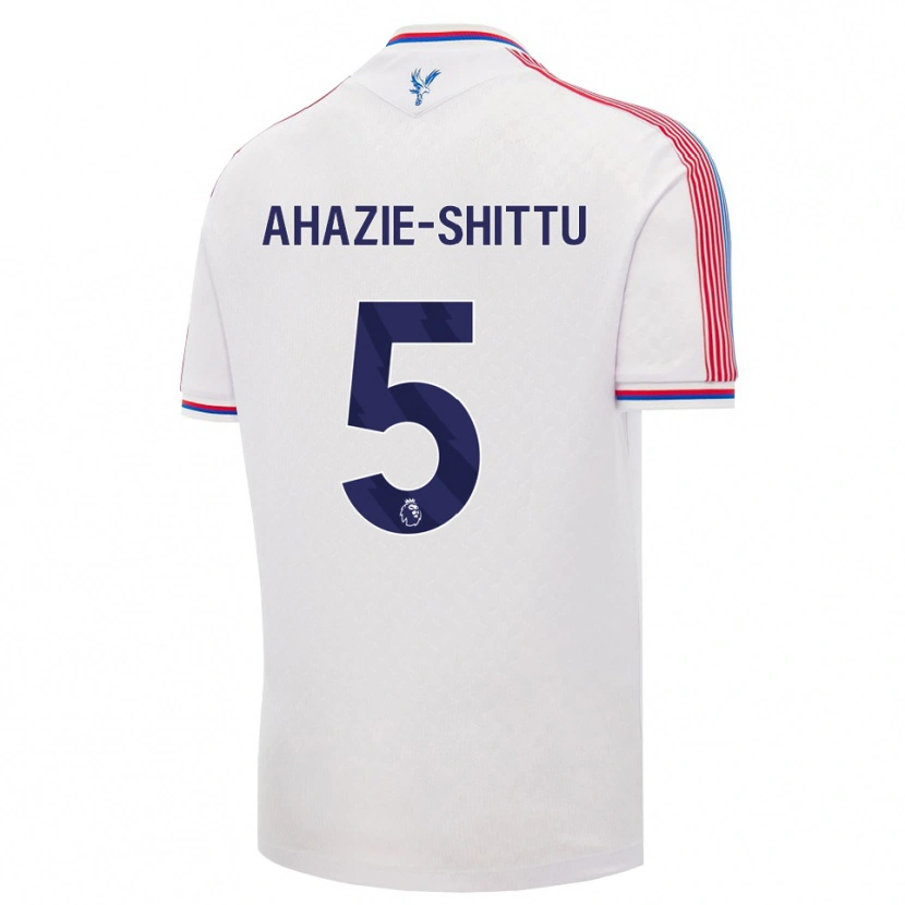 Danxen Hombre Camiseta Remi Ahazie-Shittu #5 Blanco Rojo Azul 1ª Equipación 2026/27 La Camisa