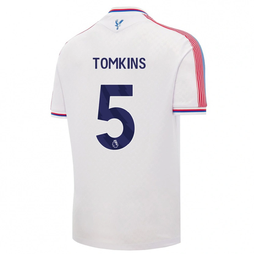 Danxen Hombre Camiseta James Tomkins #5 Blanco Rojo Azul 1ª Equipación 2026/27 La Camisa
