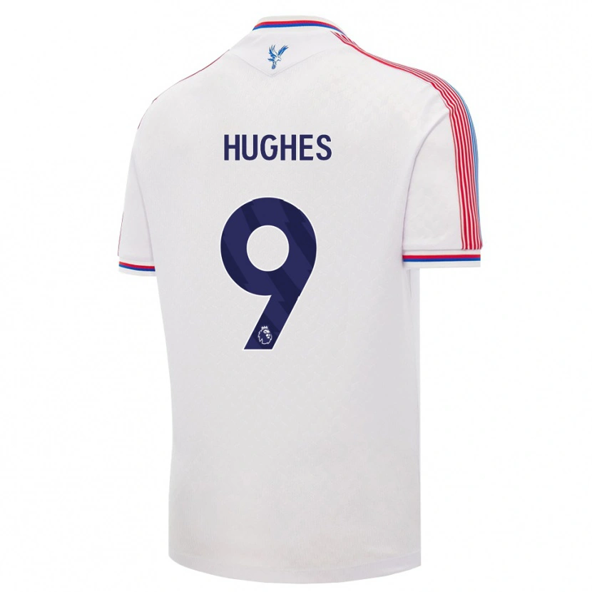 Danxen Hombre Camiseta Elise Hughes #9 Blanco Rojo Azul 1ª Equipación 2026/27 La Camisa
