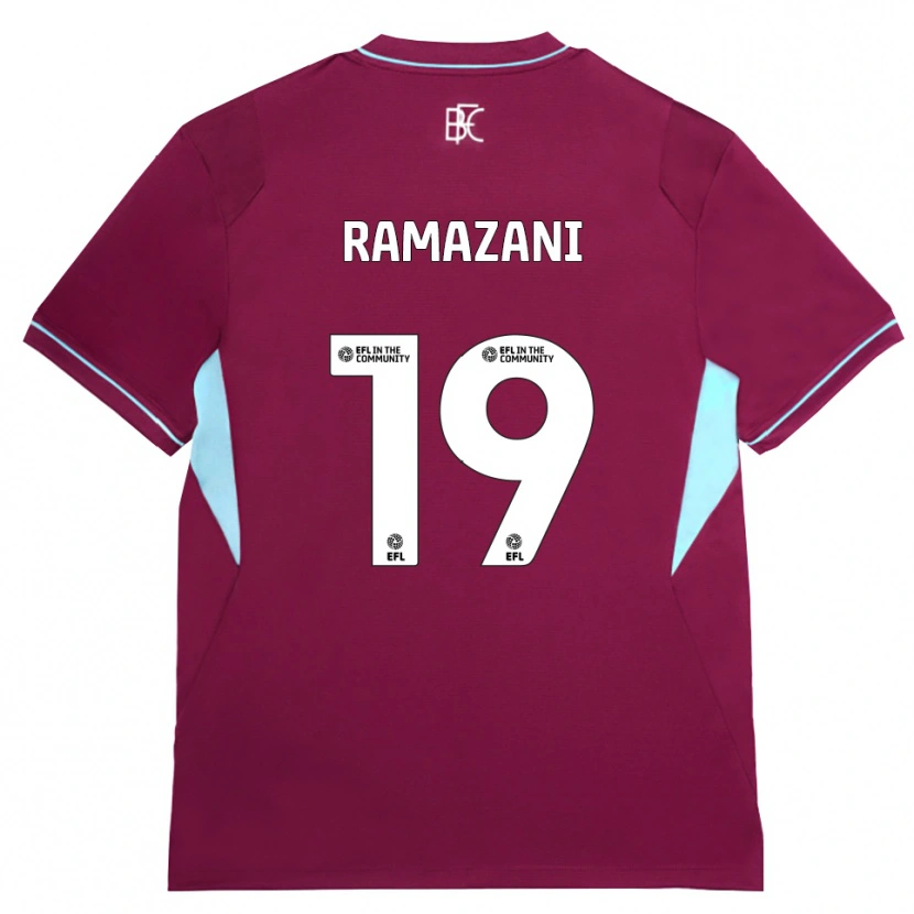 Danxen Hombre Camiseta Largie Ramazani #19 Borgoña Verde 1ª Equipación 2026/27 La Camisa