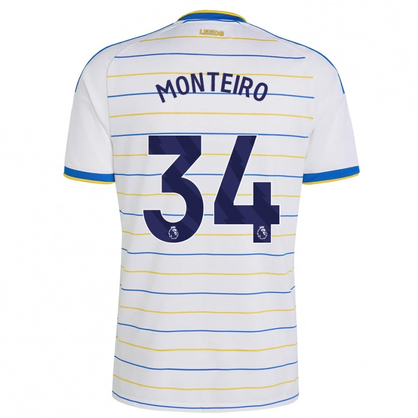 Danxen Hombre Camiseta Diogo Monteiro #34 Rojo Amarillo Azul 1ª Equipación 2026/27 La Camisa