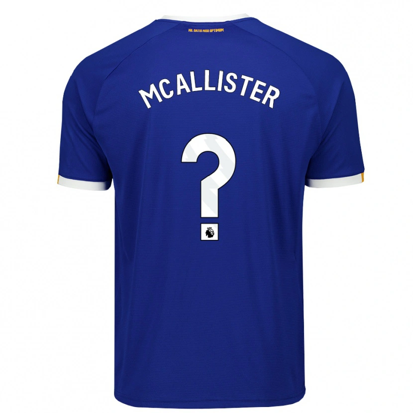 Danxen Hombre Camiseta Sean Mcallister #0 Azul Blanco Amarillo 1ª Equipación 2026/27 La Camisa