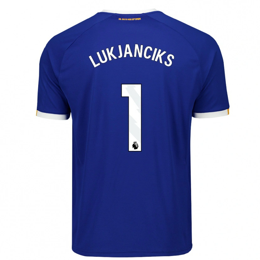 Danxen Hombre Camiseta Douglass Lukjanciks #1 Azul Blanco Amarillo 1ª Equipación 2026/27 La Camisa