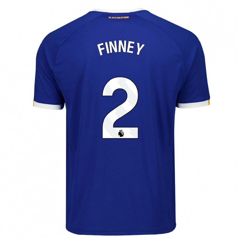 Danxen Hombre Camiseta George Finney #2 Azul Blanco Amarillo 1ª Equipación 2026/27 La Camisa