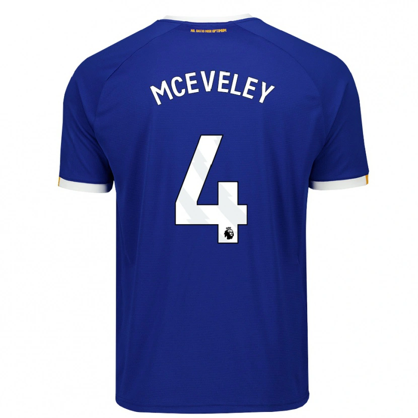 Danxen Hombre Camiseta Harlow Mceveley #4 Azul Blanco Amarillo 1ª Equipación 2026/27 La Camisa