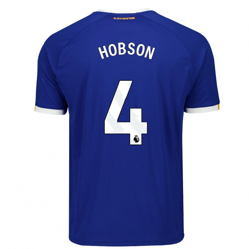 Danxen Hombre Camiseta Issy Hobson #4 Azul Blanco Amarillo 1ª Equipación 2026/27 La Camisa