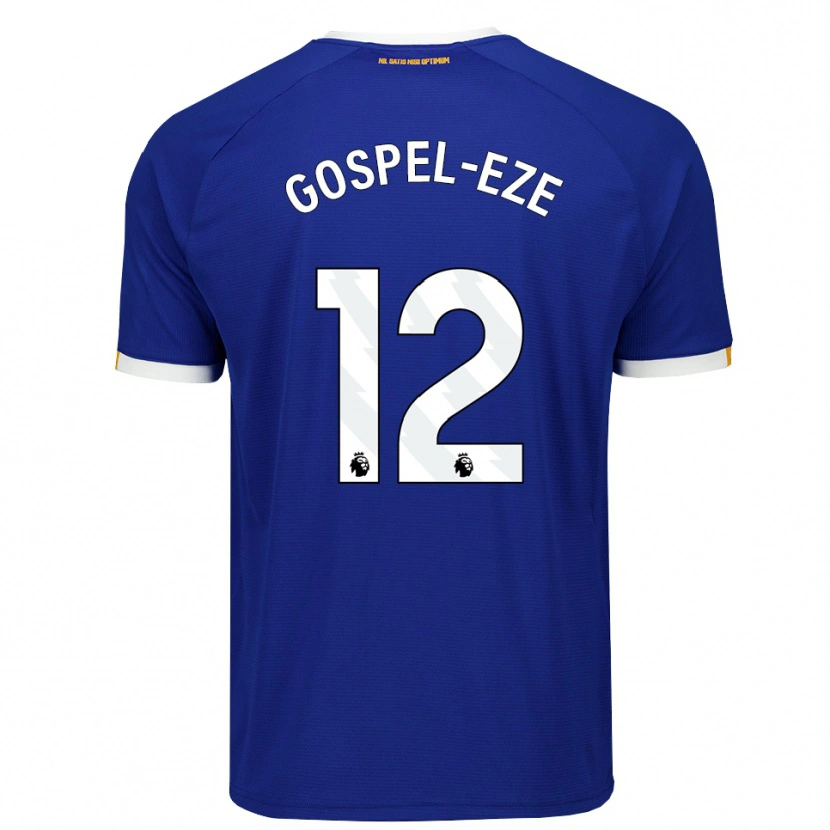 Danxen Hombre Camiseta Goodness Gospel-Eze #12 Azul Blanco Amarillo 1ª Equipación 2026/27 La Camisa