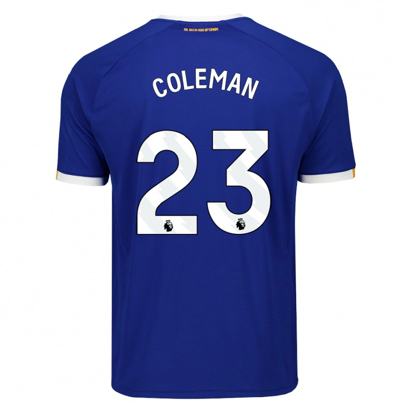 Danxen Hombre Camiseta Seamus Coleman #23 Azul Blanco Amarillo 1ª Equipación 2026/27 La Camisa