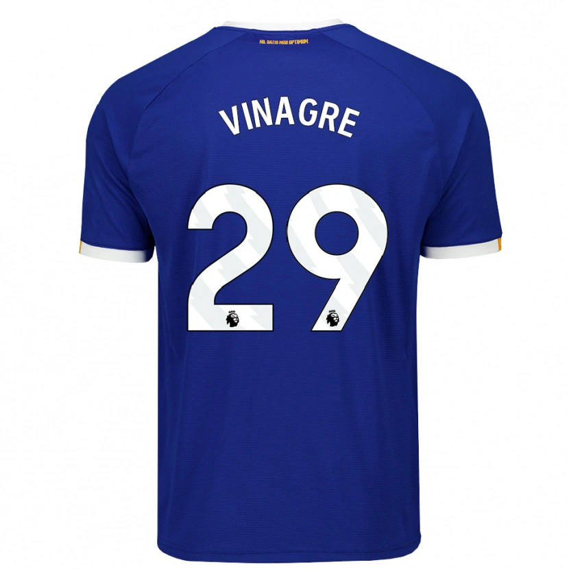 Danxen Hombre Camiseta Ruben Vinagre #29 Azul Blanco Amarillo 1ª Equipación 2026/27 La Camisa