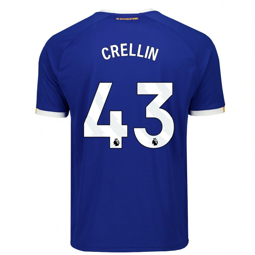 Danxen Hombre Camiseta Billy Crellin #43 Azul Blanco Amarillo 1ª Equipación 2026/27 La Camisa