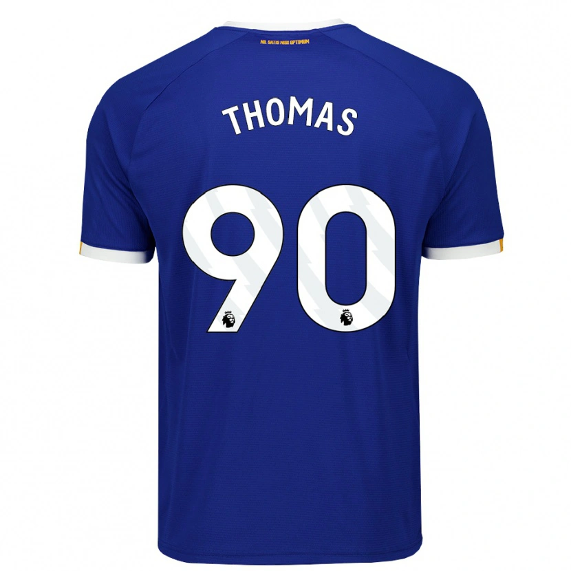 Danxen Hombre Camiseta Aled Thomas #90 Azul Blanco Amarillo 1ª Equipación 2026/27 La Camisa