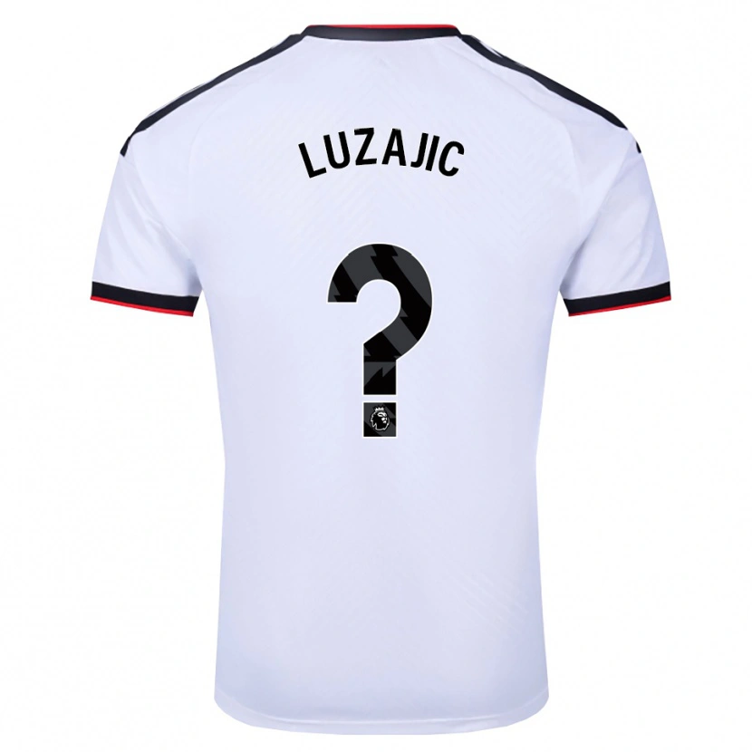 Danxen Hombre Camiseta Stefan Luzajic #0 Blanco Negro Rojo 1ª Equipación 2026/27 La Camisa